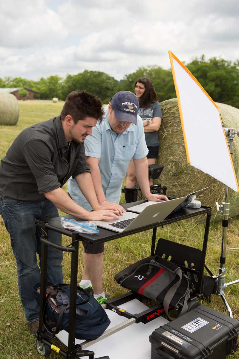 Hire a videographer team today to come film you sit-down interview or business video! videographer team on location