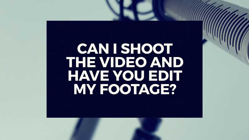 image with text, "Can I film my video and have WMV edit the footage?"