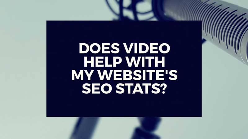 image with text, "Does video help with my sites search engine rankings?"
