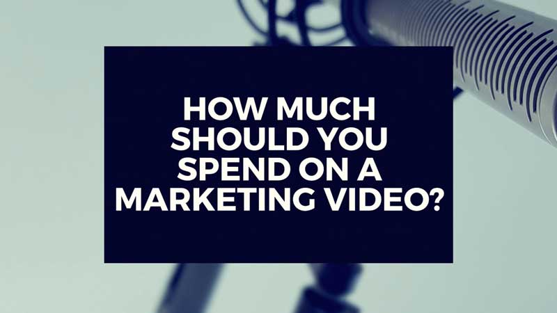 image with text, "How much should I spend on a marketing video?"