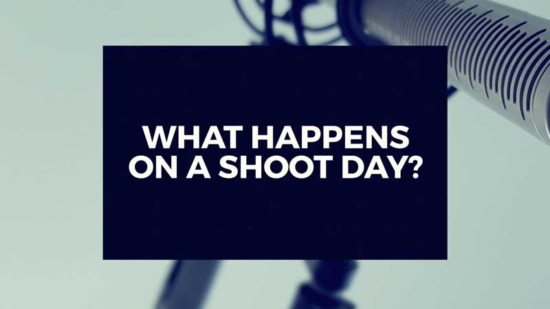 image with text "what happens on a video production shoot day?" linking to answer