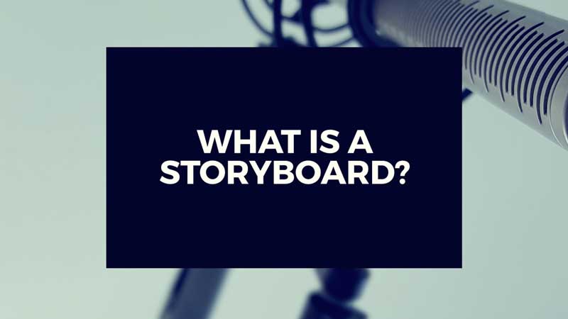 image with text" What is a storyboard? Short answers to video production questions."