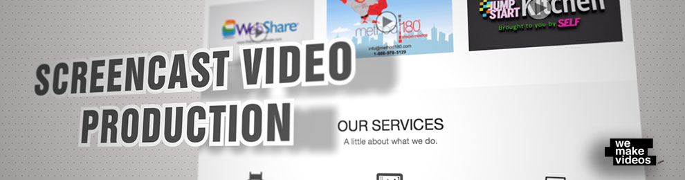 Screencast Video Production – Website Animation