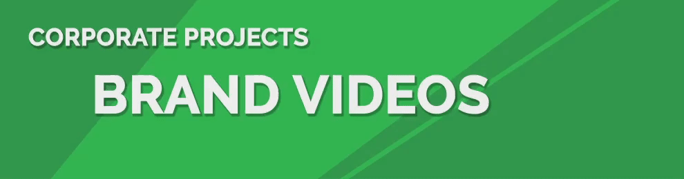 Brand Videos banner for a corporate video production company