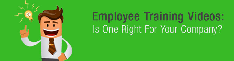 Employee training video production title card