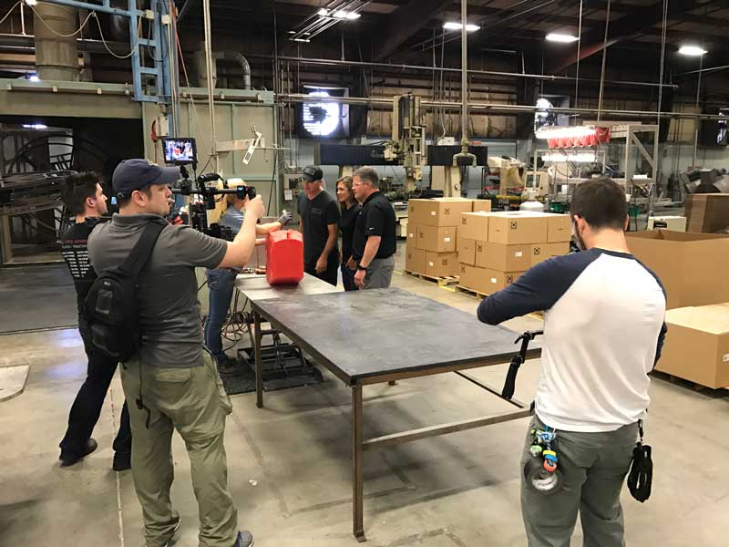 Safety Video Production Company Film crew filming a safety video production